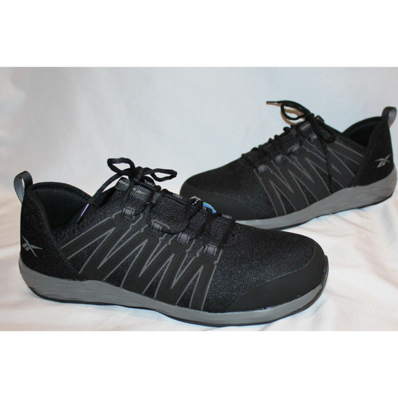 NIB Reebok Men's‎ SZ 14 Astroride RB2211 Black Work Shoes Steel Toe Memory Foam - Picture 2 of 6